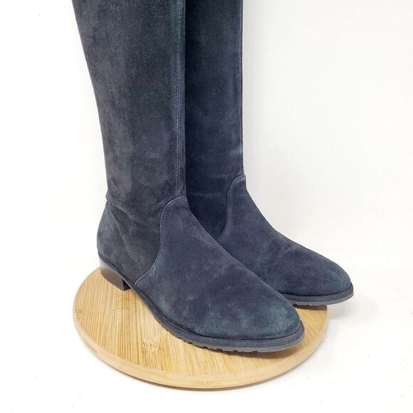 Stuart Weitzman Lowland Boots Womens 36 Black Suede Tall OTK Over the Knee - Picture 6 of 14